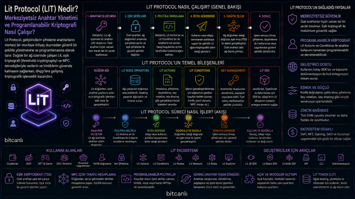 Lit Protocol (LIT) Nedir? Merkeziyetsiz Anahtar Yönetimi ve Programlanabilir Kriptografi Nasıl Çalışır?